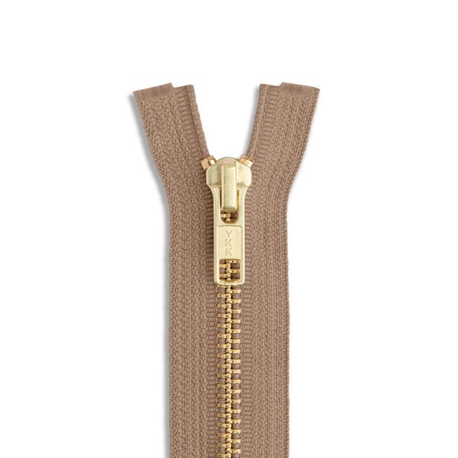 5 24" Brass Jacket Zipper / Camel (007) - Harmony