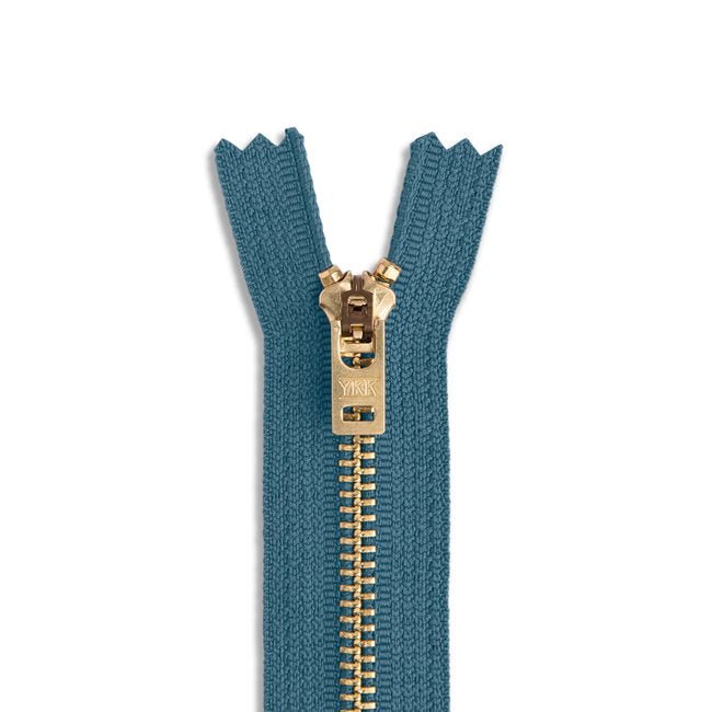 5 7" Brass Jean Zipper / Medium Blue (839) - Harmony