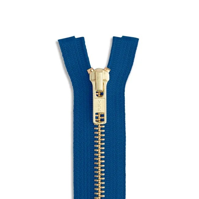 5 7" Brass Jean Zipper / Royal Blue (558) - Harmony
