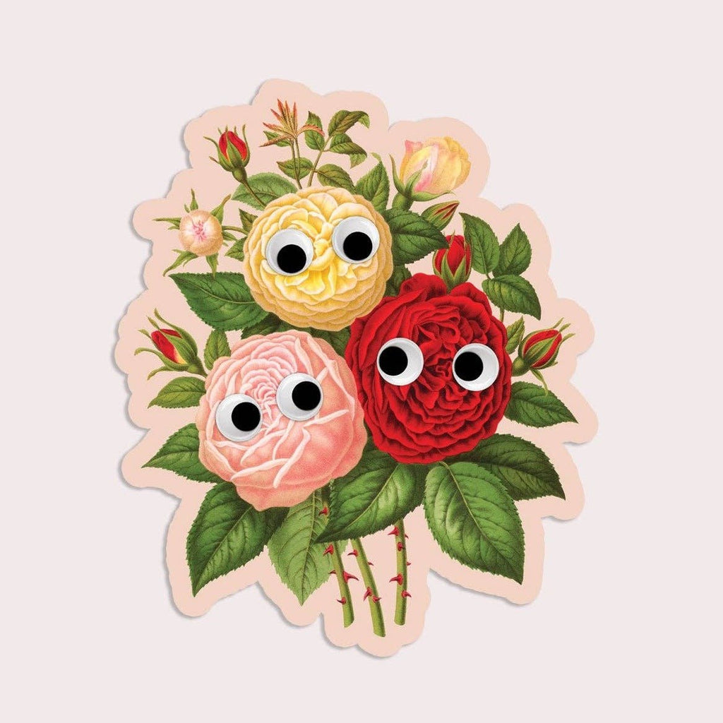 Googly Roses Vinyl Sticker - Harmony