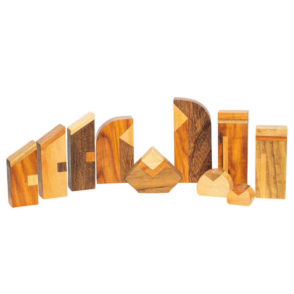 Modern Wood Nativity Scene - Harmony