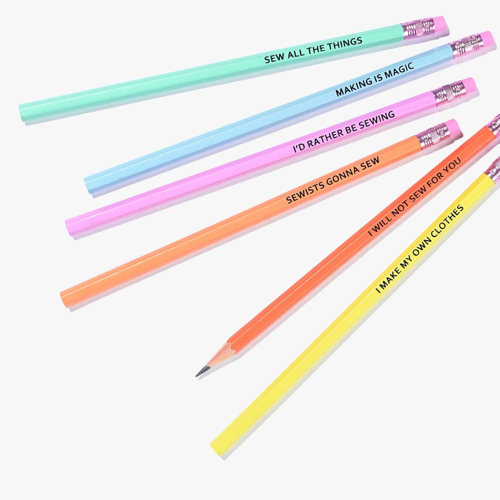 KATM Sewing Themed Pencils | Pack of 6 HB Pencils - Harmony