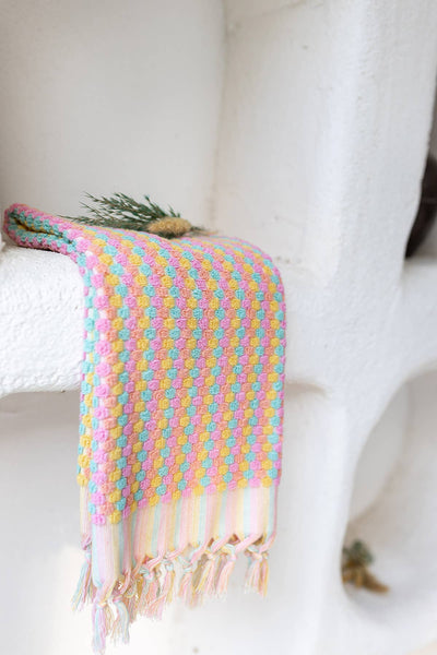 Pompom Bubble Handloomed Turkish Hand Towels - Harmony