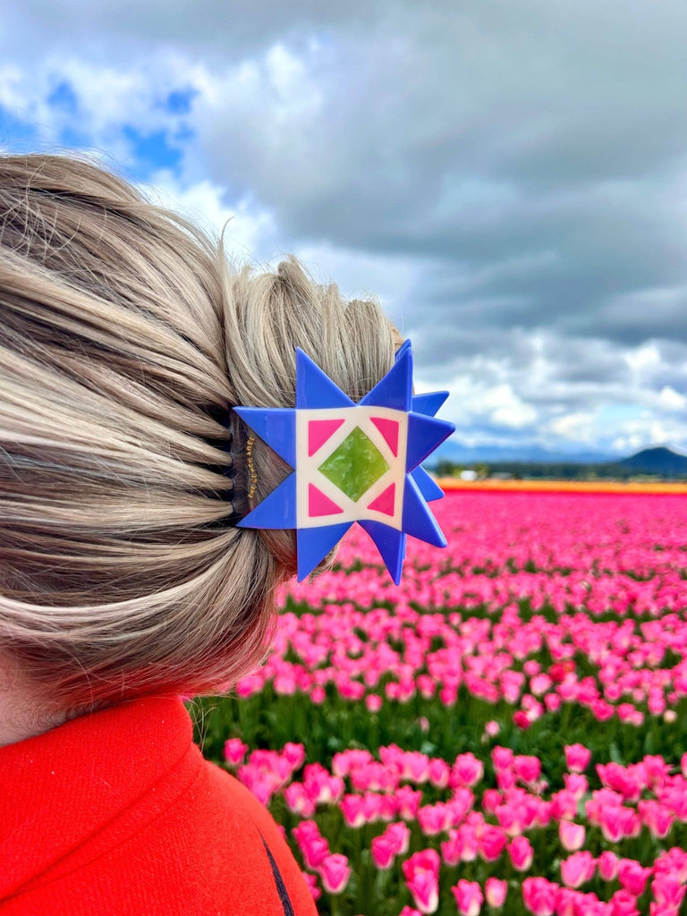 Quilt Hair Claw - Harmony