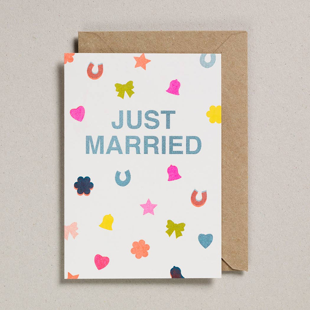 Just Married Confetti Riso Card - Harmony