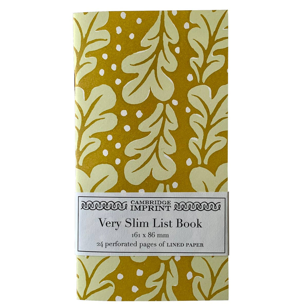 Very Slim List Book Quercus Sap Green - Harmony