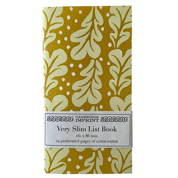 Very Slim List Book Quercus Sap Green - Harmony