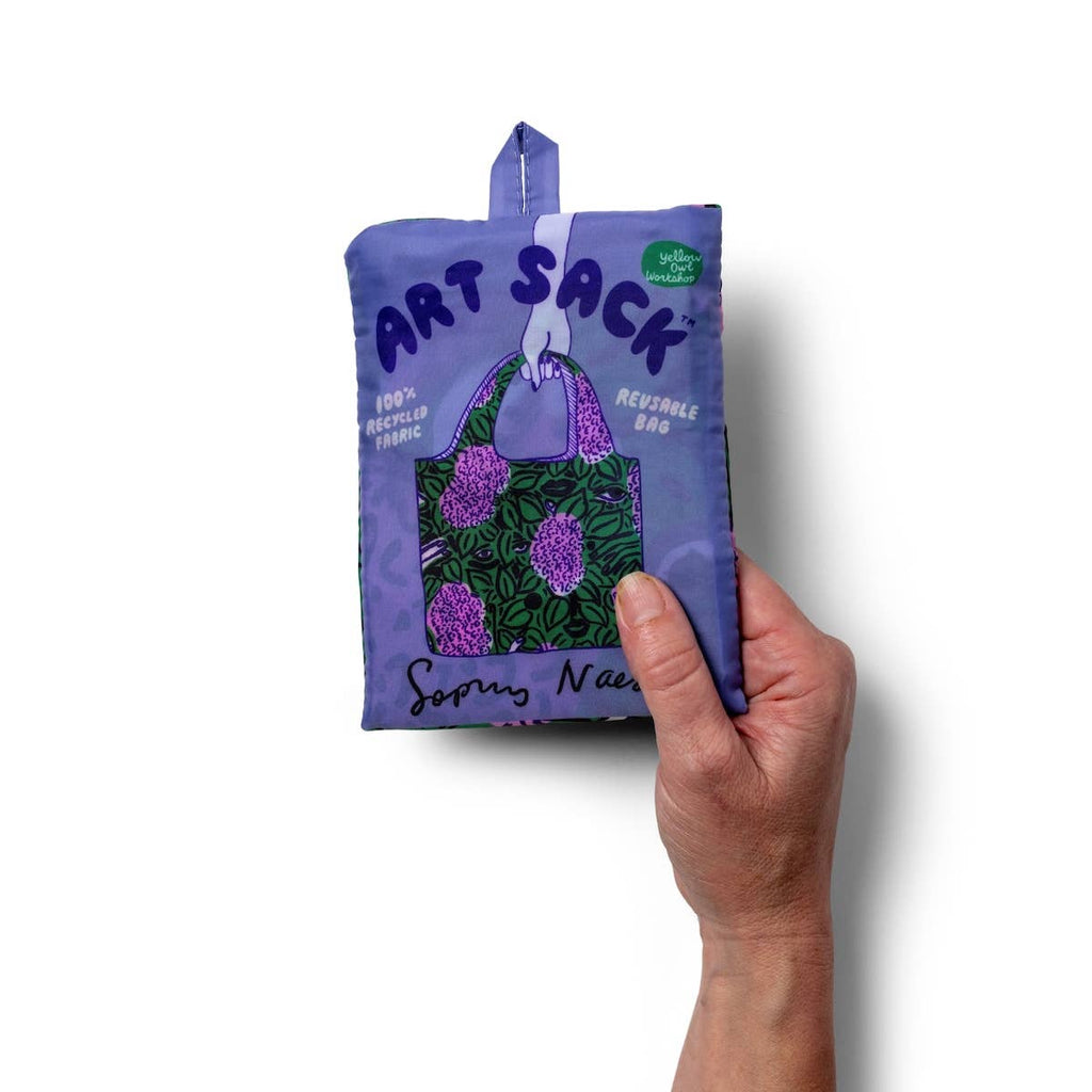Art Sack Reusable Shopping Bag / Sophy Naess Lilacs - Harmony