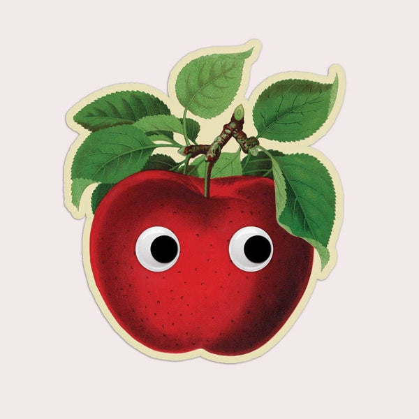 Googly Apple Vinyl Sticker - Harmony