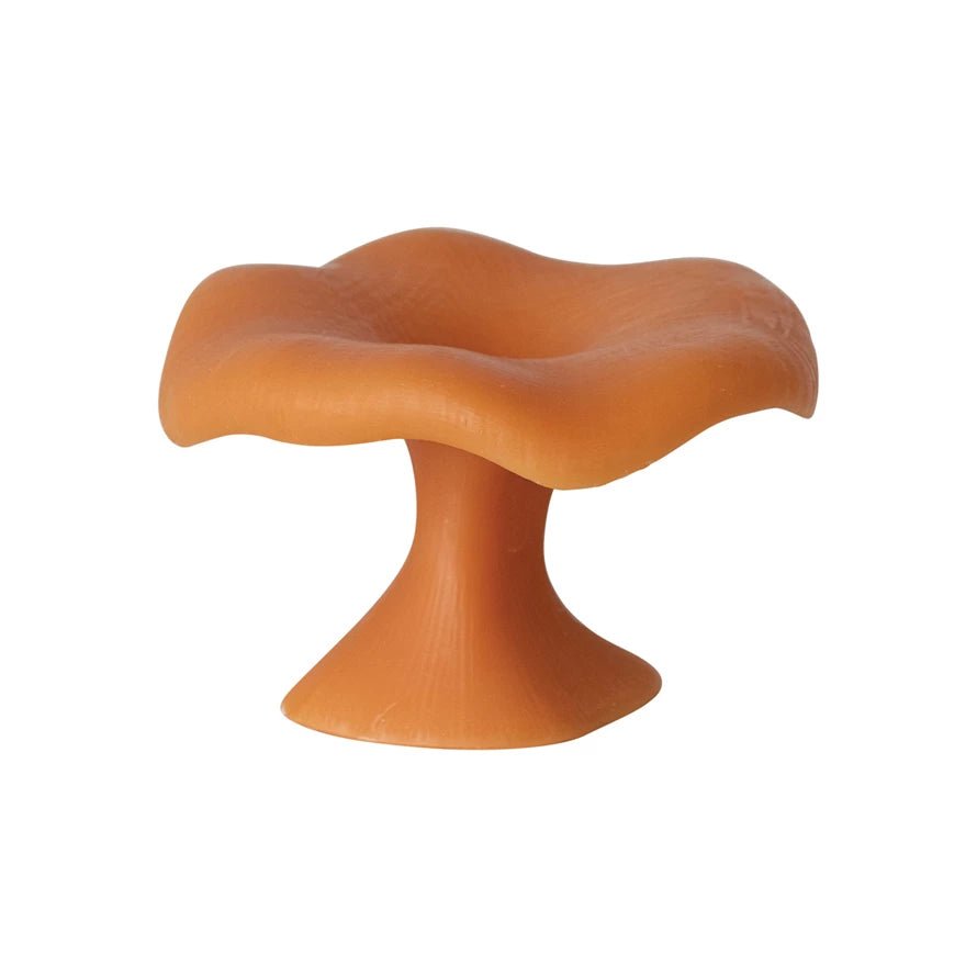 Unscented Mushroom Shaped Candle - Spice Color - Harmony