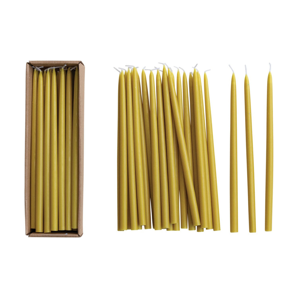 Unscented Thin Taper Candles, Set of 24 - Harmony