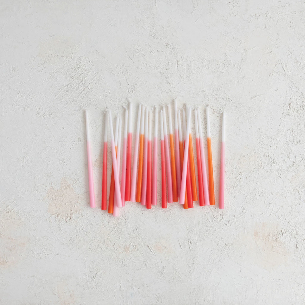 Unscented Thin Taper Candles / Ombre - Harmony