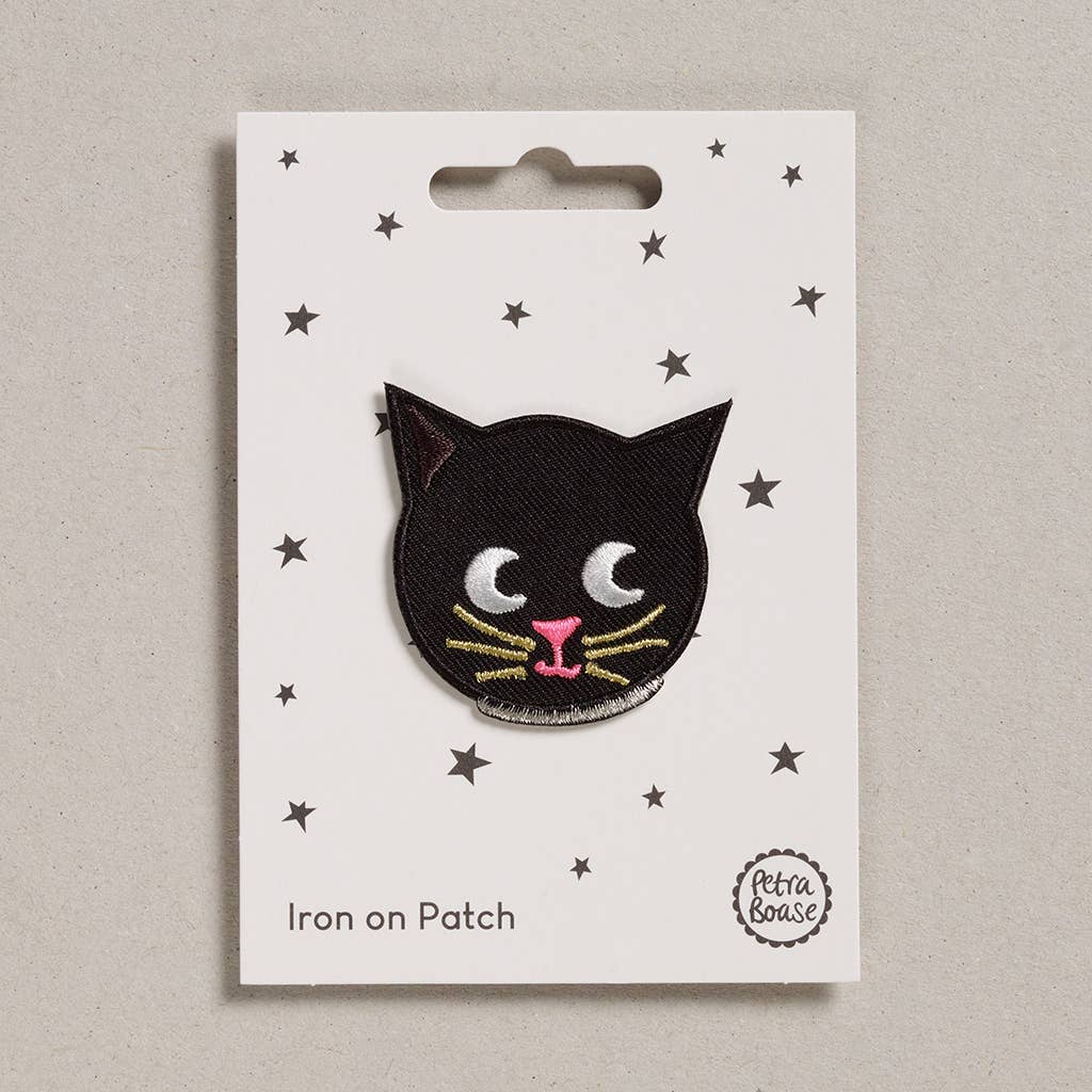 Iron on Black Cat Patch - Harmony