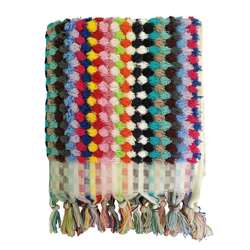 Pompom Bubble Handloomed Turkish Hand Towels - Harmony