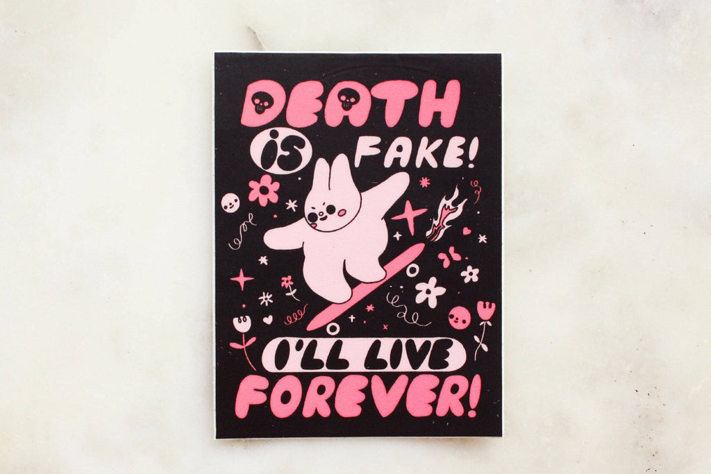 Death Is Fake Sticker - Harmony