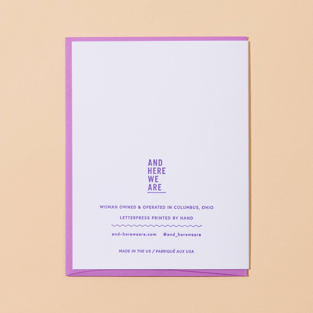 Overwhelmed Mom Cat Mother's Day Letterpress Greeting Card - Harmony