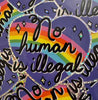 No Human Is Illegal Glitter Sticker - Harmony