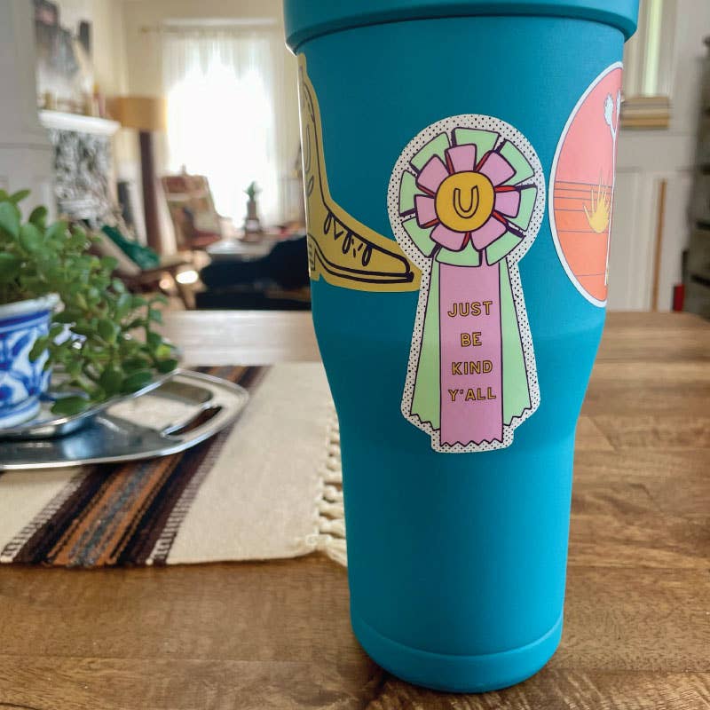 "Just Be Kind Y'all" Ribbon Sticker - Harmony
