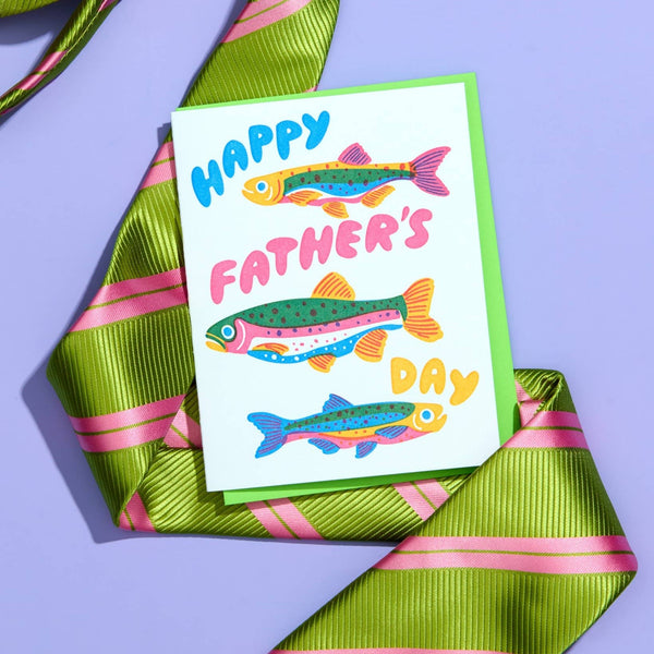 Rainbow Trout Father's Day Card - Harmony