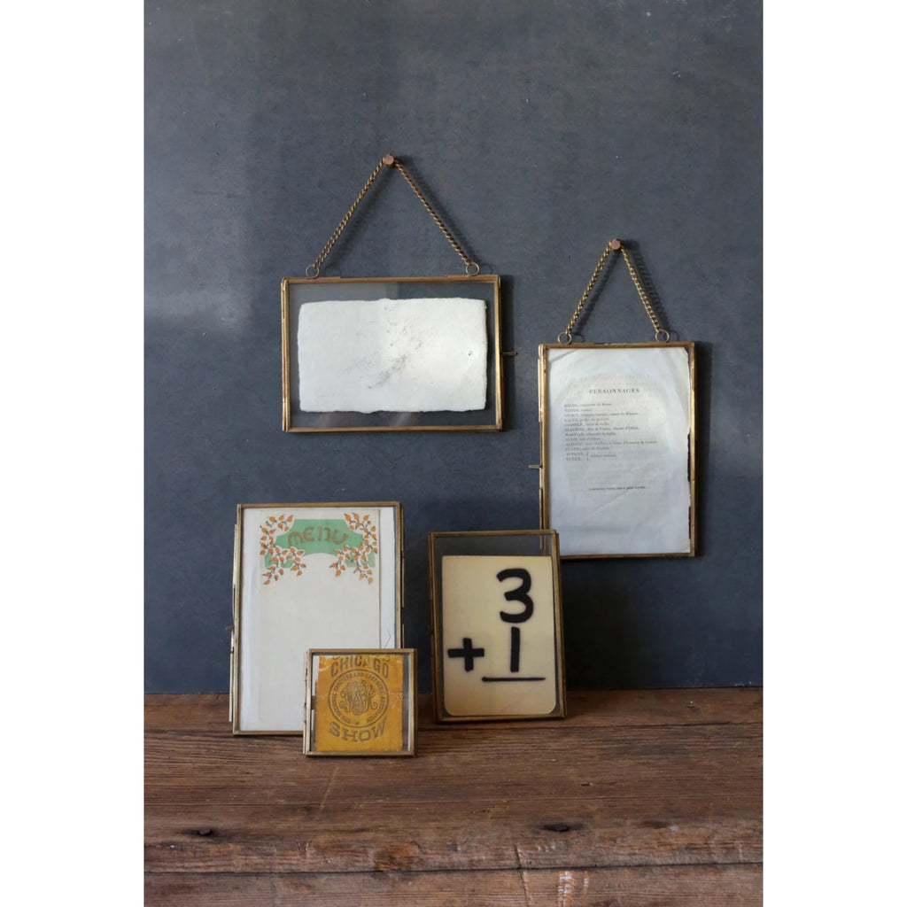 Brass and Glass Photo Frame - Harmony