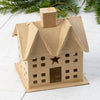 Paper Mache Saltbox House Ornament - Medium - Harmony