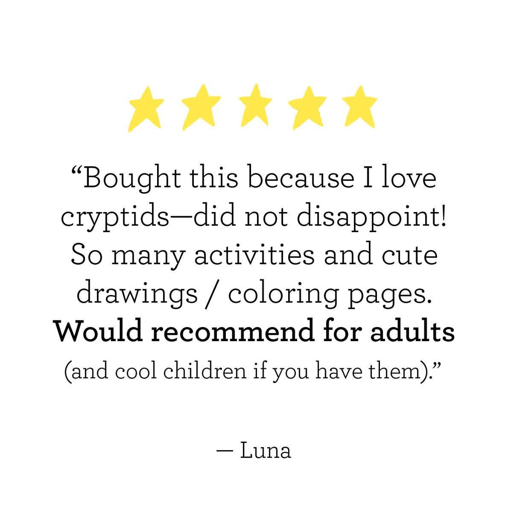 Legendary Monsters, Cryptids Coloring & Activity Book - Harmony