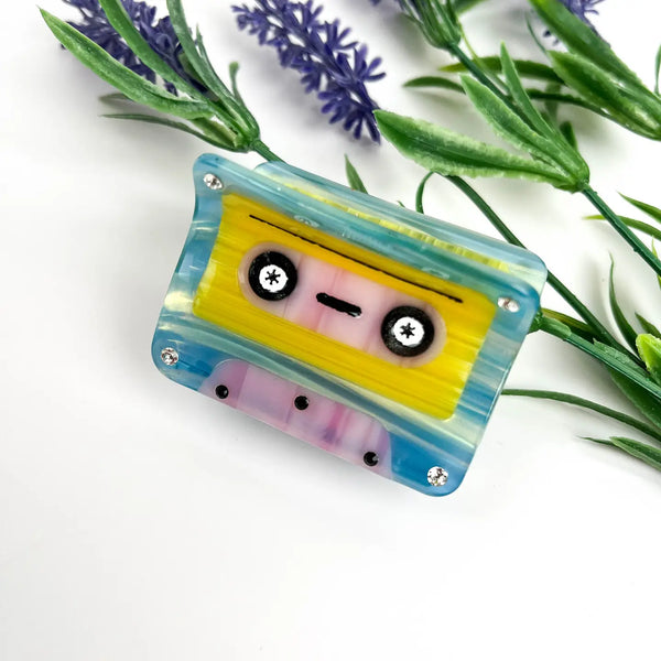 Cassette Tape Hair Claw - Harmony