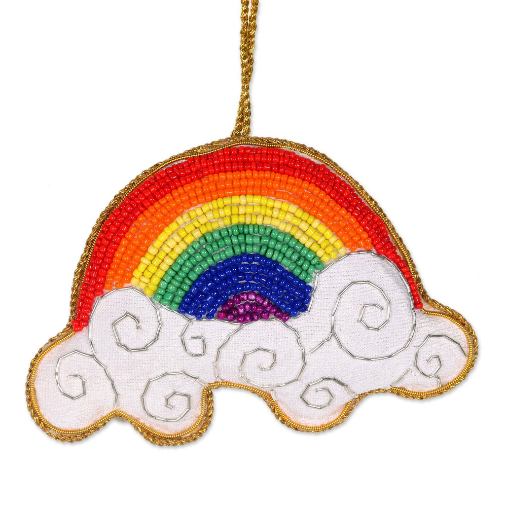 Rainbow Delight Beaded Ornament - Harmony