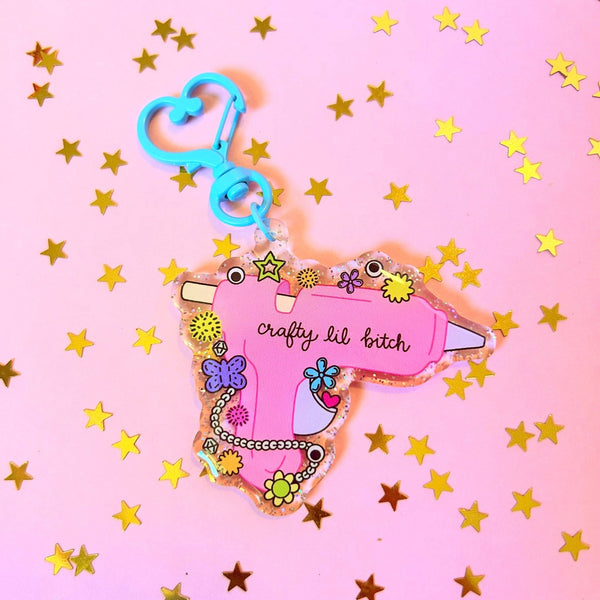 Crafty Lil Bitch Keychain - Harmony