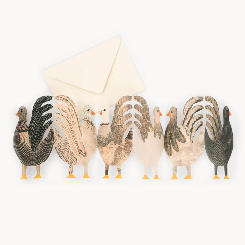 Chickens Concertina Card - Harmony