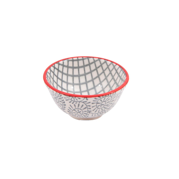 Hand - Stamped Stoneware Pinch Pot - Harmony