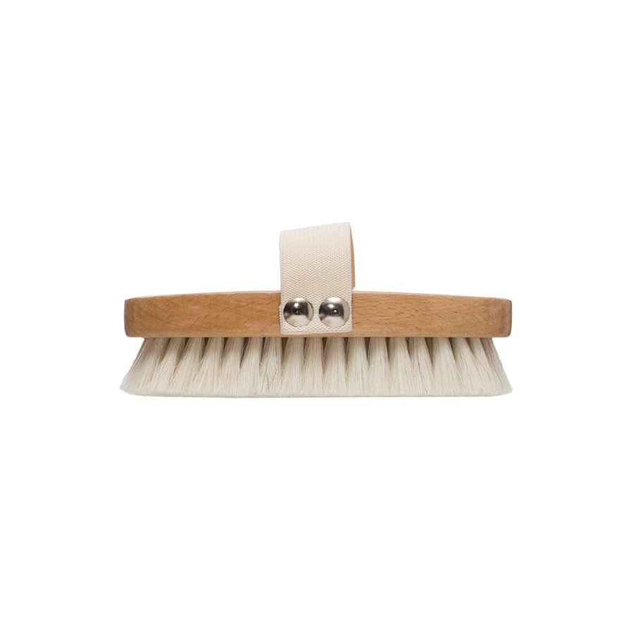 Beech Wood Bath Brush with Elastic Band - Harmony