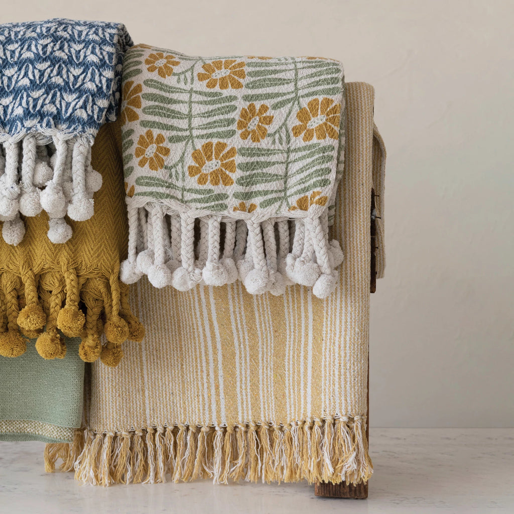 Recycled Cotton Blend Throw - Harmony