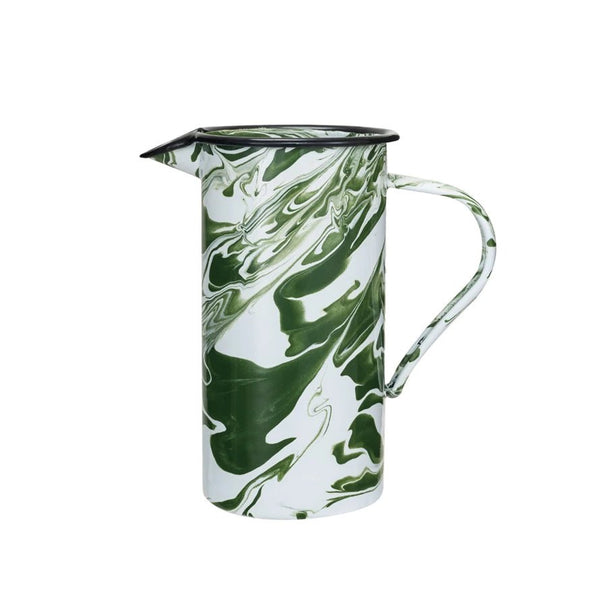 40 oz. Enameled Pitcher with Black Rim - Harmony