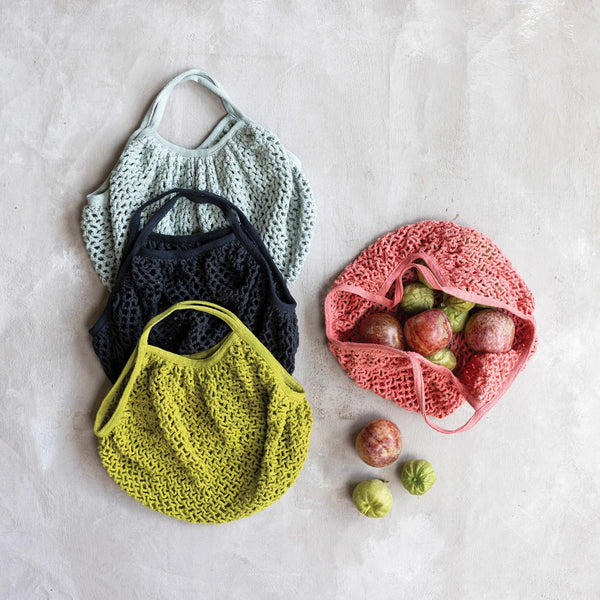 Cotton Crocheted Market Bag - Harmony