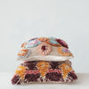 New Zealand Wool Shag & Cotton Pillow with Tufted Circles - Harmony