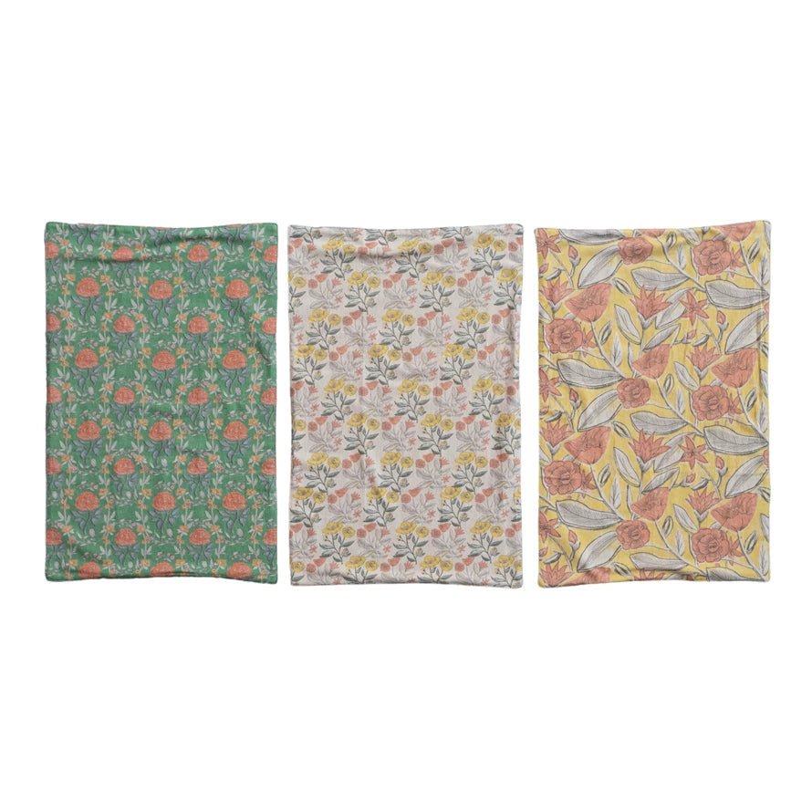 Cotton Printed Tea Towels & Terry Back - 3 Styles - Harmony