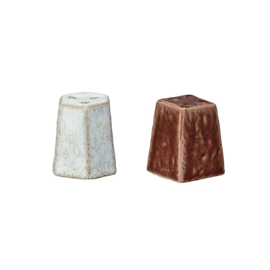 Stoneware Salt & Pepper Shakers Set - Harmony