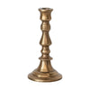 Cast Aluminum Taper Holder, Antique Brass Finish (Holds 1/2" Taper)