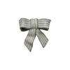 Stoneware Striped Bow DÃ©cor/Wall Hanging (Hangs or Sits) Â©
