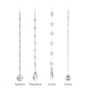 Crystal Hanging Beaded Drop, 4 Styles