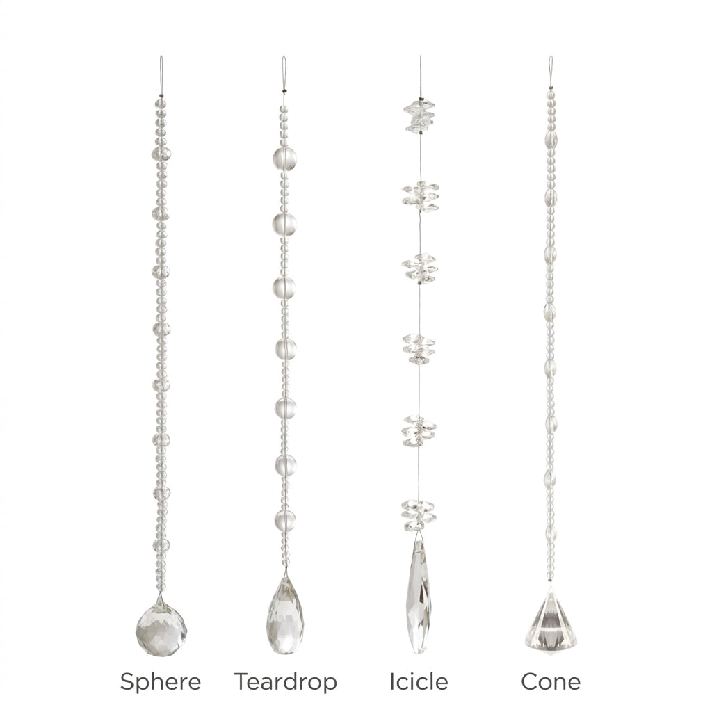 Crystal Hanging Beaded Drop, 4 Styles