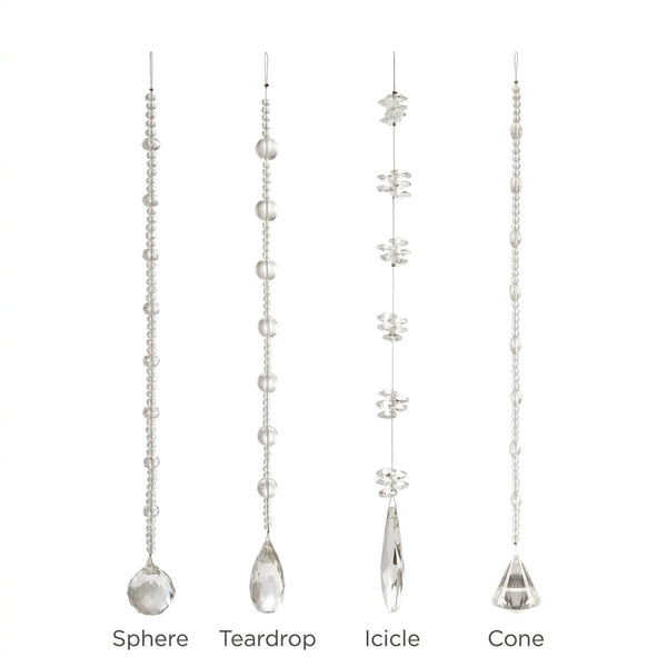 Crystal Hanging Beaded Drop, 4 Styles