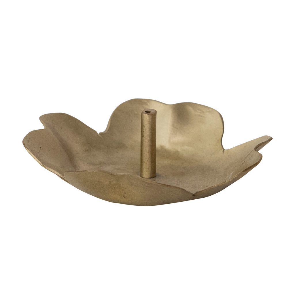 Brass Flower Shaped Incense Holder - Harmony