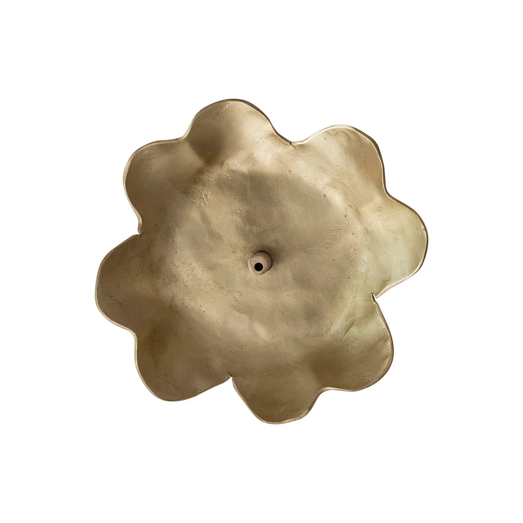 Brass Flower Shaped Incense Holder - Harmony