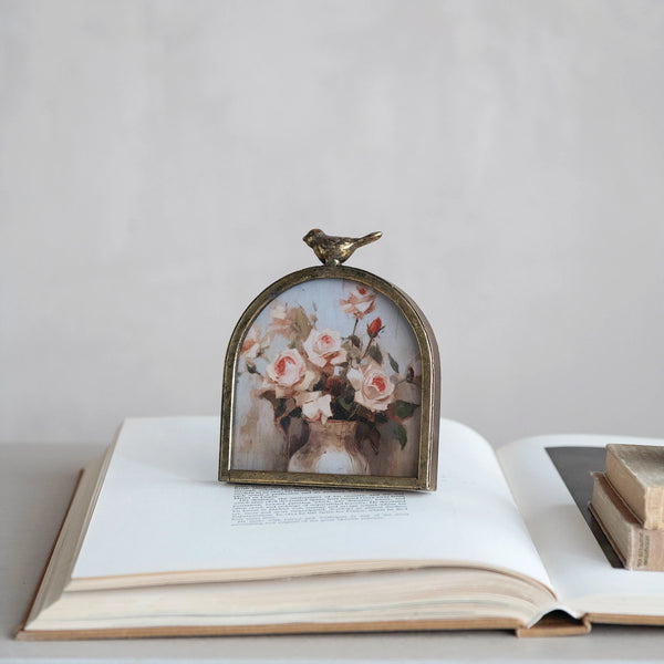 Arched Photo Frame with Bird Finial - Harmony