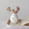 Stoneware Vase with 3D Flowers - Harmony