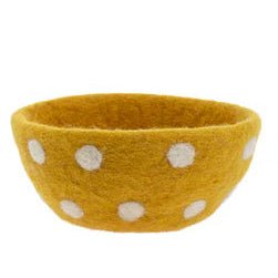 Dotted Felt Bowl / Yellow - Harmony