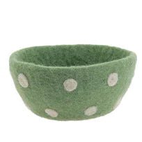 Dotted Felt Bowl / Green - Harmony