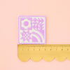 Lavender Quilt Block Iron - On Patch - Harmony